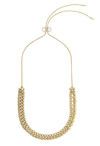 Liu Jo Collier réglable en acier plaqué or Lj3049 