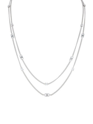 Liu jo Fashionable steel Collana with crystals LJ2900