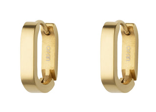 Liu jo Delicate gold-plated oval Orecchini LJ3006