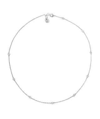 Liu jo Delicate steel Collana with zircons LJ2469