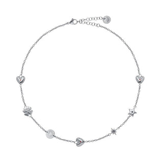 Liu jo Steel da donna Collana con crystals Icones LJ3175