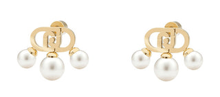 Liu jo Charming gold-plated Orecchini with pearls Stones LJ3173