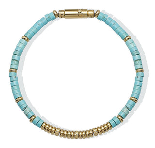 Liu Jo Pulsera para hombre con cuentas y turquesa Mlj575 