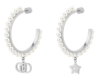 Liu jo Pearl hoop Orecchini with pendants Stones LJ3167
