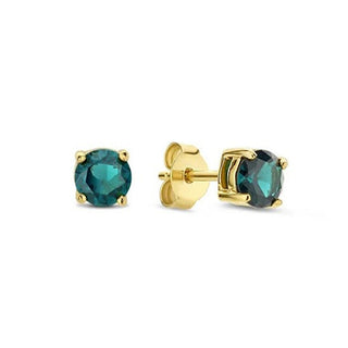 Liu Jo Gold Plated Earrings with Zircon Verde Lj2568 