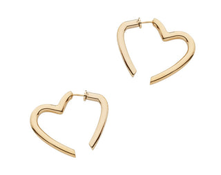 Liu jo Gold-plated steel Orecchini Heart Icones LJ3198