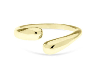 Liu Jo Open Ring in Gold-Plated Steel Lj2387M - Size: 52 Mm 