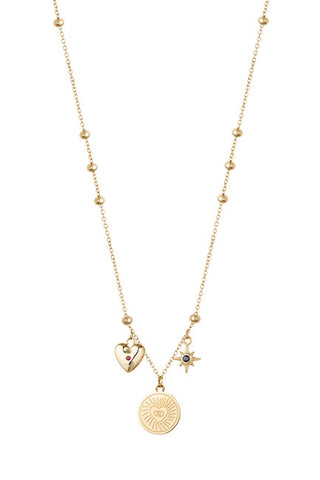 Liu jo Gold-plated, elegant Collana with pendants Icones LJ3160