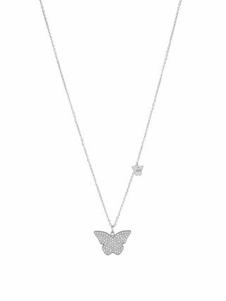 Liu Jo Affascinante Collana In Acciaio Con Papillon Brilliant Lj1638