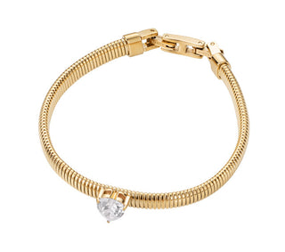 Liu Jo Pulsera Romántica Chapada en Oro Con Cristal Lj2240 