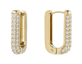 Liu jo Stylish gold-plated oval Orecchini with crystals LJ3005