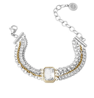 Liu Jo Bracciale In Acciaio Multistrato Scintillante Lj3092