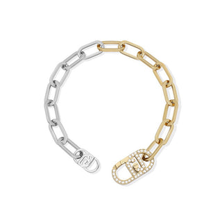 Liu Jo Bracciale Bicolore Distintivo Con Cristalli Lj2809