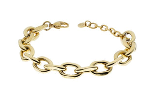 Liu Jo Bracciale Da Donna Distintivo In Acciaio Placcato Oro Lj2332