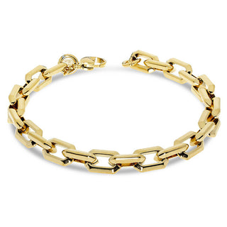 Liu Jo Bracciale Da Uomo Distintivo In Acciaio Placcato Oro Mlj431