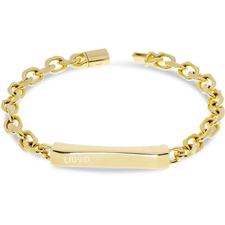 Liu Jo Bracciale Distintivo Placcato Oro Per Uomo Rolo Mlj478