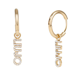 Liu Jo Eleganti Orecchini Singoli In Bronzo Con Cristalli Brilliant Lj1662 — Orecchini