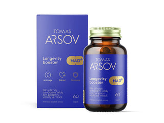 Tomas arsov Suplemento alimentar NAD+ impulsionador da longevidade 60 cápsulas