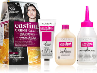 L´oréal professionnel Casting de coloração capilar Crème Gloss 100 Preto Escuro