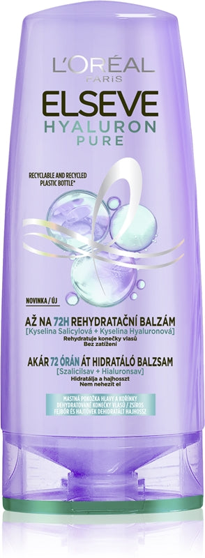 L´oréal professionnel Elseve Hyaluron Pure Conditioner for hair with oily roots and dry ends - 300ml