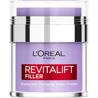 L'Oréal Paris Revitalift Filler Crema Facial Hidratante (Agua-Crema Rellenadora con Ácido Hialurónico) 50 Ml 