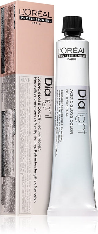 L'Oréal Professionnel Dia Light стойкая краска для волос без аммиака цвет 7.43 Золотисто-медный блондин 50 мл