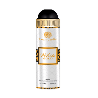 Louis cardin White Gold, Deodorante Spray, Per Donna, 200 ml