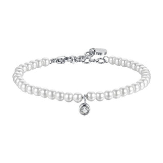 Luca barra Pearl Bracciale with clear crystal BK2514