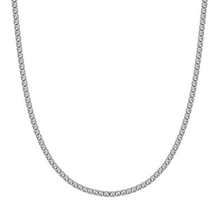 Luca barra Tennis Collana with clear crystals CK1783