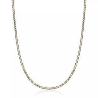 Luca barra Tennis Collana with clear crystals CK1784