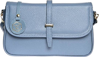 Luisa Vannini Sac bandoulière en cuir pour femme bleu ciel foncé 