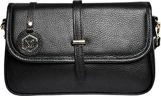 Luisa Vannini Sac bandoulière en cuir pour femme 1938 noir 