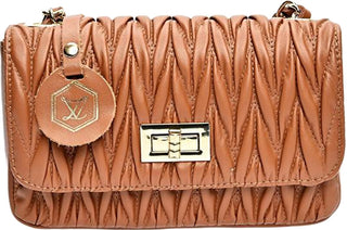 Luisa Vannini Borsa A Tracolla In Pelle Da Donna 2214 cognac
