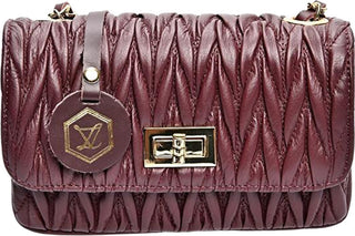 Luisa Vannini Borsa A Tracolla In Pelle Da Donna 2214 vino