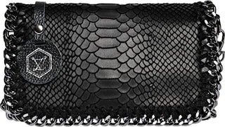 Luisa Vannini Sac à bandoulière en cuir pour femme 8060 noir 