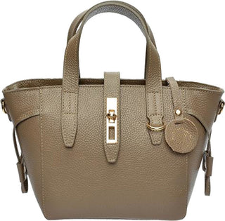 Luisa Vannini Borsa A Mano In Pelle Da Donna 127 fango