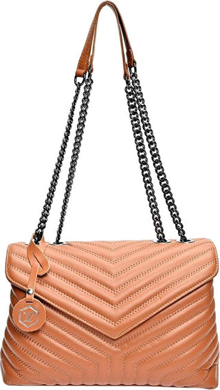 Luisa Vannini Borsa A Mano In Pelle Da Donna 2183 cognac