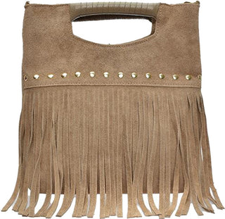 Luisa Vannini Borsa A Mano In Pelle Da Donna 8189 fango