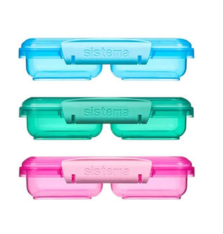Sistema Lunch box con 2 compartments 350 ml Mix
