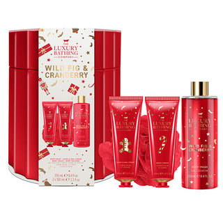 The Luxury Bathing Company Set Regalo Fichi E Mirtilli Rossi 4 Pezzi