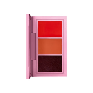 MAC by Harris With Love Roman Revelation Lip Palette: Bright Orange (Matte) + No Place Like LA: Warm Nude + London Grind: Deep Purple 3 g