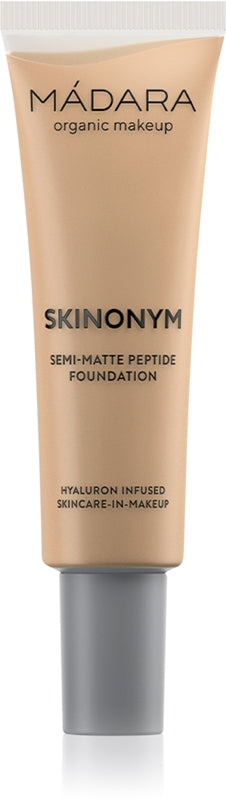Mádara Skinonym Semi-Matte Peptide langvarig foundation med peptider sandfarge 40 30 ml