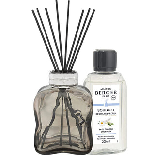 Maison Berger Paris Coffret cadeau diffuseur de parfum Cosy Brown + recharge Cozy Musk 200 Ml 