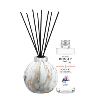 Maison Berger Paris Gift Set White Marble Aroma Diffuser + Liliflora Refill 180 ml 