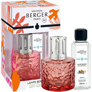 Maison Berger Paris Set Regalo Lampada Catalitica Mirage Summer Coral + Ricarica Fresh Spirit 250 Ml