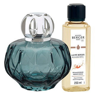 Maison Berger Paris Set Regalo Lampada Catalitica Rosalie Blu + Ricarica Intense Glitter 250 Ml