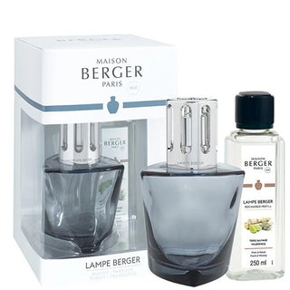 Maison Berger Paris Lampada Catalitica Terra Set Regalo Nero + Ricarica Divočina 250 Ml