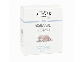 Maison berger paris Replacement Ricarica per car diffuser Pure cotton Cotton Care ss (Car Diffuser Recharge/Ricarica) 2 pezzi