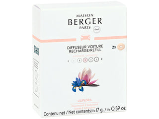 Maison berger paris Magnolia Liliflora car diffuser Ricarica (Car Diffuser Recharge/Ricarica) 2 pezzi