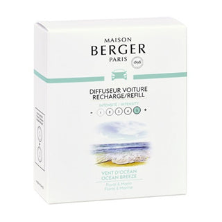 Maison berger paris Ocean Breeze Car Diffuser Recharge/Ricarica 2 pezzi